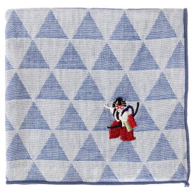 東京ハンカチ　歌舞伎　刺繍入りガーゼハンカチ　スーベニール　Japanese pattern embroidered gauze handkerchief