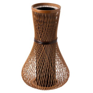x͒|؍׍H@Ԋ@@É`H|i@Suruga-takesensuji-zaiku Vase made of bamboo sticks@El|ЂgŐ؂ɂčグꂽԕr@@ׂŊ炩ȋȐ