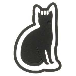 プチクリ おすわり猫 黒(PC013) 10個入り ステンレス製ねこのゼムクリップ ファンシー文具 メモやブックマークに使える可愛いステーショナリー