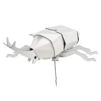 ダンボール昆虫工作キット　カブトムシ　のりもはさみも使わずに組み立てられるペーパークラフト　Cardboard craft kit, Insect