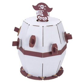 ダンボール工作キット　飛び出せ海賊くん　のりもはさみも使わずに組み立てられるペーパークラフト　Cardboard craft kit