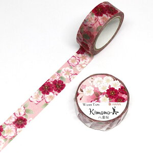 SAIEN�@Kimono���@��HANA�@�}�X�L���O�e�[�v�@���d�� 15mm (GR-1003)�@7m���@�F�T���^�C�v�@�a���X�e�[�V���i���[