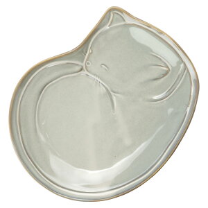 ˏā@Lg[@ (K4396)@m̍H|i@Seto-yaki cat tray Aichi craft