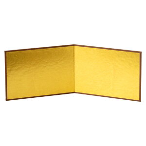 �������@�~�j�@�u���E������p�i�@�f�B�X�v���C�p�@�߂ł���@Gold folding screen for figurine