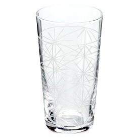 中川政七商店　麻の葉切子グラス　トール　245ml　Asanoha cut glass