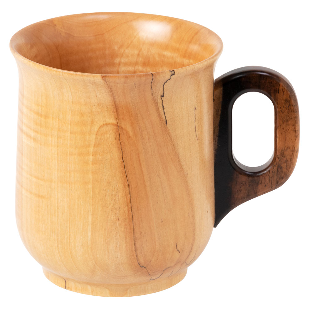 銘木マグカップ 栃（とち） wood precious Japanese of Works chestnut, Horse mug, Wooden 山匠 銘木工芸 京都・美山 マグカップ
