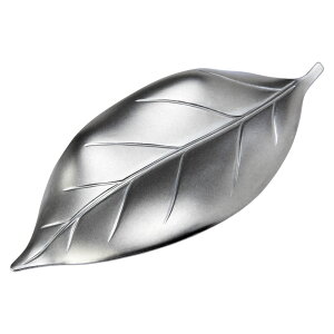 ステンレス箸置き 葉っぱ ツヤ消しシルバー 新潟県の金属製品 Stainless steel chopstick rest