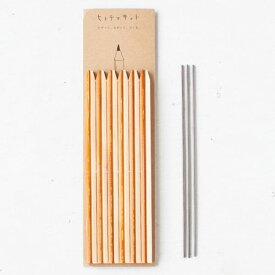 ヒトテマキット　えんぴつ　けずってみがいて自分でつくる木製文具工作キット　Wooden pencil craft kit