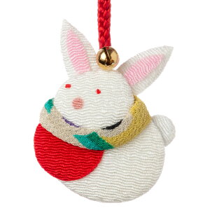 s݉@\xt@K -- (YE15-13)@߂׍H̊x@Japanese zodiac accessory of crepe fabric