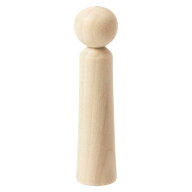 ぬりえ工作用　小寸ミニこけし　高さ7cm　おえかき鳴子こけし白木　宮城県の木地玩具　Kokeshi Miyagi cr…