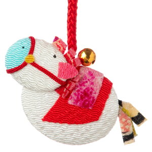 s݉@\xt@ -- (YE15-16)@߂׍H̊x@Japanese zodiac accessory of crepe fabric