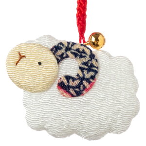 s݉@\xt@ -Ђ- (YE15-17)@߂׍H̊x@Japanese zodiac accessory of crepe fabric