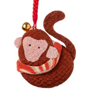 s݉@\xt@\ -- (YE15-18)@߂׍H̊x@Japanese zodiac accessory of crepe fabric