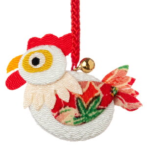 s݉@\xt@ -Ƃ- (YE15-19)@߂׍H̊x@Japanese zodiac accessory of crepe fabric