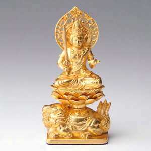 E̕@@Fij 15cm (BZ-003-AGH) KN܂̂{@CeA@Casting Buddha statue Takaoka imono Monju bosatsu