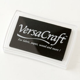スタンプ用インク　バーサクラフト(VersaCraft)　リアルブラック (19942-182)　布用・顔料系水性インク　こどものかお　Stamp ink