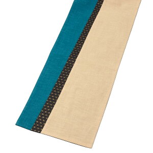 �S�����M�@����t�@�����i�[�N���X�@������ (IKI-1489)�@150×30cm�@�������̕z���i�@Fabric table runner Fukuoka craft