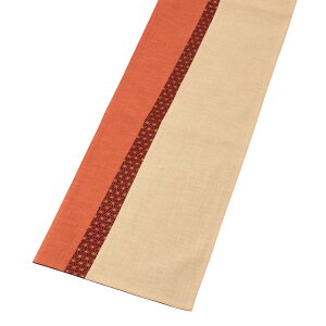 �S�����M�@����t�@�����i�[�N���X�@���� (IKI-1489)�@150×30cm�@�������̕z���i�@Fabric table runner Fukuoka craft