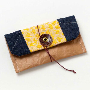���邭�闯�߂̖��h���� 006�@�đܕ����̂��قǁ@Business card holder made of rice bag