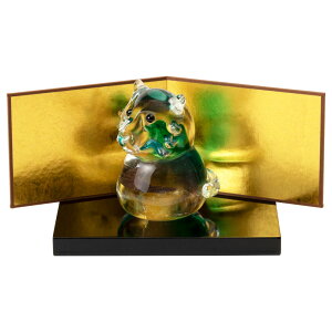 @KXxu@ЁEŐ@{Zbg@nhChɎq@Japanese zodiac figurine made of glass