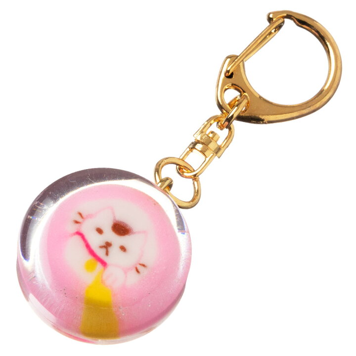 楽天市場 Nanaco Plus 飴のキーホルダー 招き猫 ピンク 金運 縁起飴 ナナコプラス Candy Key Ring こだわりの和雑貨 和敬静寂