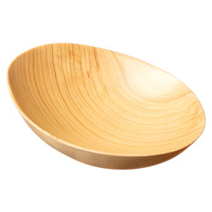 ���؁@�ȉ~�����@�w�i�Ђ̂��j�@���s�E���R�@���؍H�|�@�R���@Wooden ellipse small bowl Works of Japanese precious wood