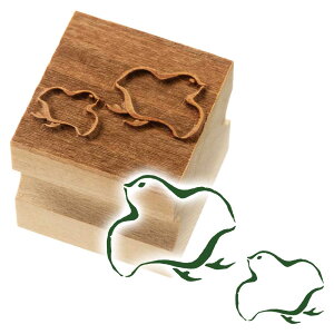 版木スタンプ 千鳥 京からかみ 木版ミニスタンプ 木製・朴 季節のお便り 年賀状 便箋 手紙 京都府の工芸品