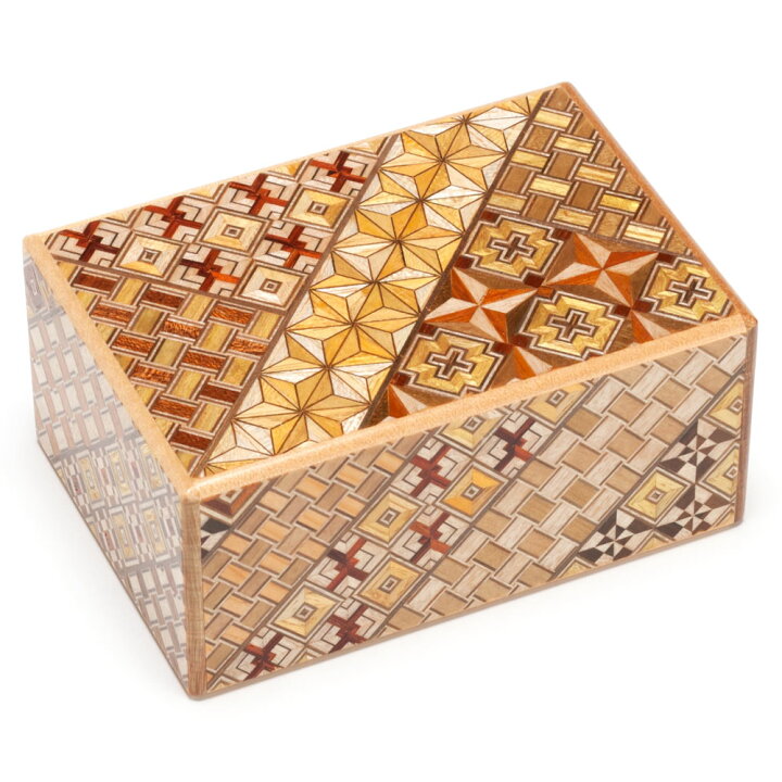 寄木細工 Yosegi-zaiku 秘密箱 4寸10回仕掛け 箱根伝統工芸品 こだわりの和雑貨 和敬静寂