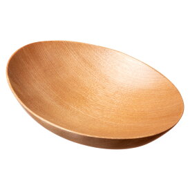 銘木　楕円中鉢　樺桜（かばざくら）　京都・美山　銘木工芸　山匠　Wooden ellipse small bowl, Works of Japanese precious wood