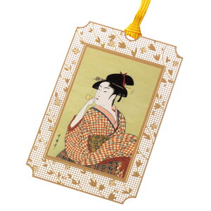 G@̖Er[h𐁂 (UK008)@̞xV[Y@24K\ʉH@ubN}[J[@Metal bookmark Ukiyo-e
