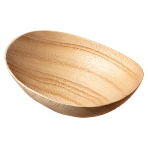 ���؁@�ȉ~�����@�ˁi����j�@���s�E���R�@���؍H�|�@�R���@Wooden ellipse small bowl Works of Japanese precious wood