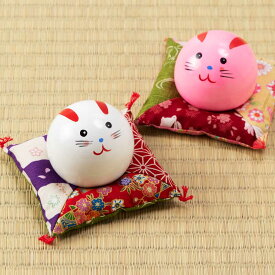仙臺さすり　卯2.0号　縁起うさぎこけし　しあわせ座布団付き　招福干支飾り　Japanese zodiac kokeshi Miyagi craft