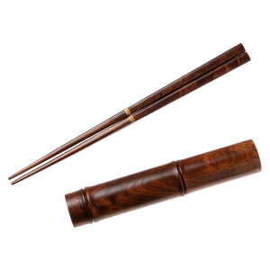 ؂Ȃ@؃P[X@Oi₫j@sER@؍H|@R@Wooden chopsticks with case Works of Japanese precious wood