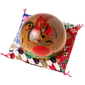 仙臺さすり　招き猫こけし　サクラ材　中・2.5号 (115)　招福・右手上げ　さすって撫でてリラックス　インテリア置物　木工品　宮城県仙台市の工芸品　Kokeshi of lucky cat, Miyagi craft