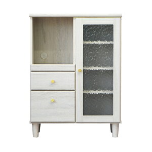 カップボード 食器棚 ロータイプ カウンター キッチンカウンター カップボード キッチン収納 ホワイト 幅70 木目 北欧 おしゃれ かわいい 完成品 韓国インテリア