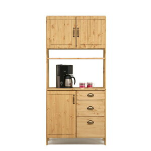 キッチンボード オープンダイニングボード キッチン収納 レンジボード レンジ台 食器収納 幅83cm 日本製 おしゃれ モダン 木製 カップボード 韓国インテリア