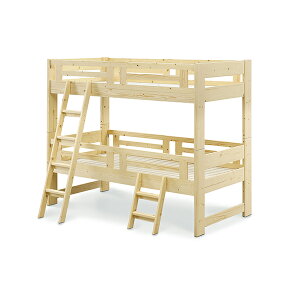 ベッド 二段ベッド ベッドフレーム パイン 木製 幅205X奥行105X高さ165 大川 新居 子供部屋 引っ越し ナチュラル 組み替えベッド 新生活 韓国インテリア