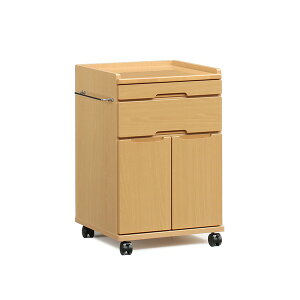 【10%OFFクーポン!】床頭台 ベッドサイド 収納庫 大川家具 日本製 在宅介護 介護 医療施設 介護施設 福祉施設 しょうとうだい 完成品 キャスター付き チェスト 引き出し 国産 タオル掛け タ