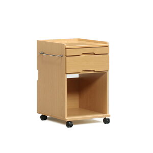 床頭台 ベッドサイド 収納庫 大川家具 日本製 在宅介護 介護 医療施設 介護施設 福祉施設 しょうとうだい 完成品 キャスター付き チェスト 引き出し 国産 タオル掛け タオルハンガー 日本製