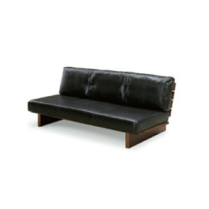 【10%オフクーポン!】ソファ ソファー 脚付き 本革 モダン ブラック おしゃれ ロータイプ ウェービングベルト 木製脚 韓国インテリア