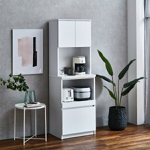 【10%OFFクーポン!】レンジ台 レンジボード キッチンボード ダイニングボード 食器棚 キッチン収納 収納家具 幅60cm 日本製 家電収納 大川家具 カップボード 韓国インテリア