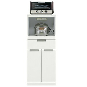 【10%OFFクーポン!】レンジ台 カップボード レンジボード 幅50cm 50幅 完成品 キッチン収納 スリム シンプル すきま収納 韓国インテリア