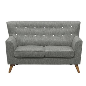 ソファー ソファ 2Pソファ 2人掛け 幅132cm 2人用 Sバネ ウレタンフォーム ウェービングベルト ファブリック 脚付き 韓国インテリア