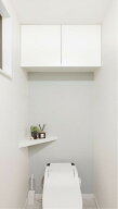 南海プライウッド 扉付きトイレ上部収納 TJHD-CW-A / 間口収納 開き扉 掃除道具・トイレットペーパー収納…