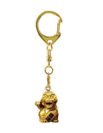 ゴジラ 　キーホルダー　ゴジ招きゴールド