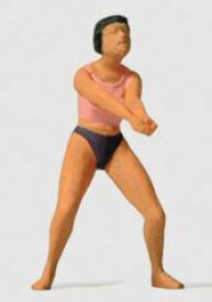 Preiserプライザー28064　ビーチバレーをする女性1【HO人形】【塗装済み】【ジオラマ人形】
