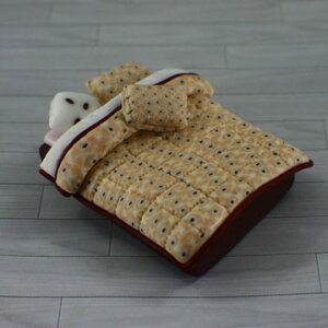 1/75ベッド模型 住宅模型・建築模型 内観模型にもミニチュア好きにはたまらないかわいいベッド模型です小物、ディスプレイ、ジオラマアクセサリーなどにCH06054-75【ネコポス可】