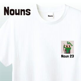 NFT Nouns ナウンズ Tシャツ #023NFT イラスト アパレル グッズ キャラクターホワイト S M L XL