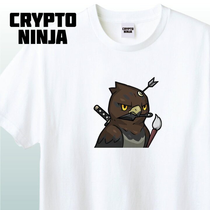 楽天市場 Cryptoninjapartners Narukami Kunai 011cnp グッズ Crypto Ninja Partners クリプト忍者 クリプトニンジャパートナーズ ナルカミ 鷹 タカ 鳥 クナイ 刀剣 かっこいい Tシャツnft イラスト アパレル グッズ キャラクターホワイト S M L Xl Wakopro Shop
