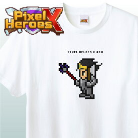 NFT Pixel Heroes X #10ピクセルヒーローズエックス TシャツNFT 剣 斧 剣術 勇者 王冠 面白い かっこいい ドット絵 ピクセルアート イラスト アパレル グッズ キャラクターホワイト S M L XL